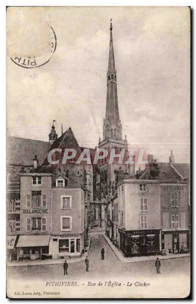 Pithiviers - Rue de l'Église - Der Turm — Lib. Louis Joly, Pithiviers - Vorderseite