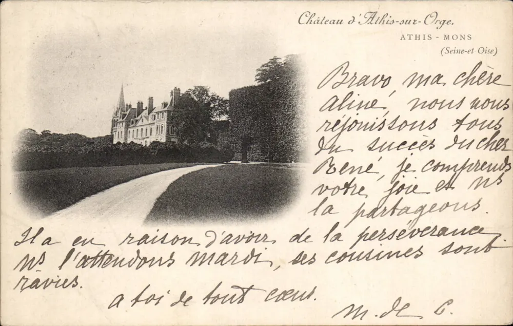 Castello d'Althi-sur-Orge — Athis-Mons (Seine-et-Oise) — editore non identificato - Recto