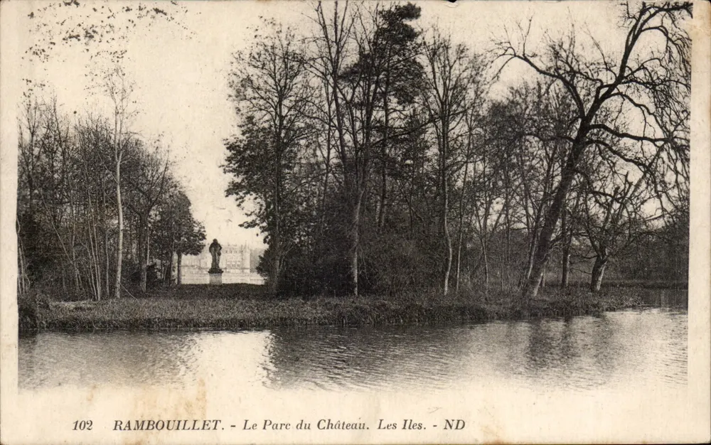 Rambouillet - O Parque do Castelo. As Ilhas. - ND - Frente