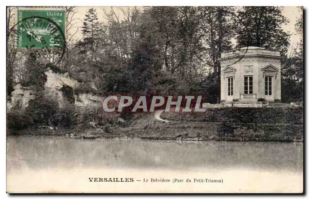 Versailles — Belvédère (Ogród Małego Trianonu) — wydawca nieznany - Awers