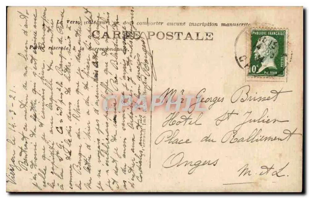 Place de la Concorde, as Fontes — LIP n° 22 - Verso