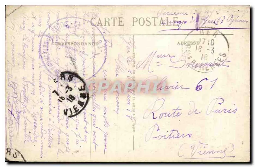 Environ de TARBES – Camp de Ger – (Les Cantines) – Le Mahouguet-Bull - Verso