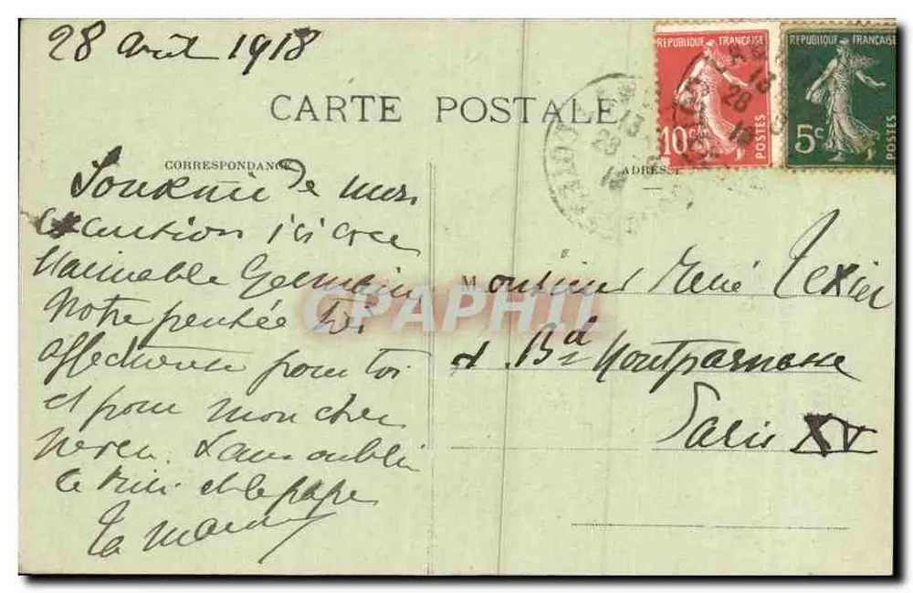 Lamballe (C.-du-N.) — Igreja N.-D. (Fachada) — Editor: Léon Léon - Verso