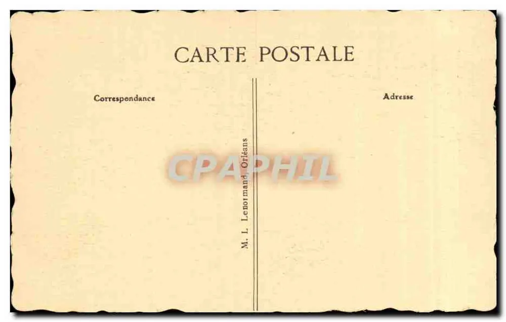 Pithiviers (Loiret) — Die Place du Martroi — Der Turm — Verlag M. L. Lenormand, Orléans - Rückseite