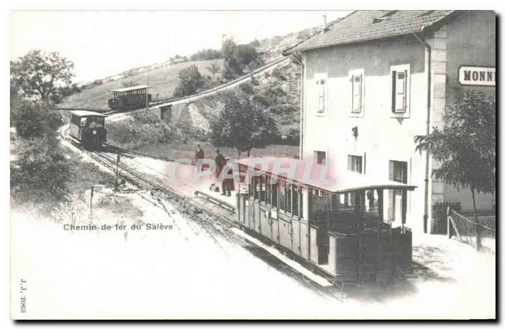 Spoorweg van het Salève — Station Monne — uitgever D.T. n° 3063 - Voorkant