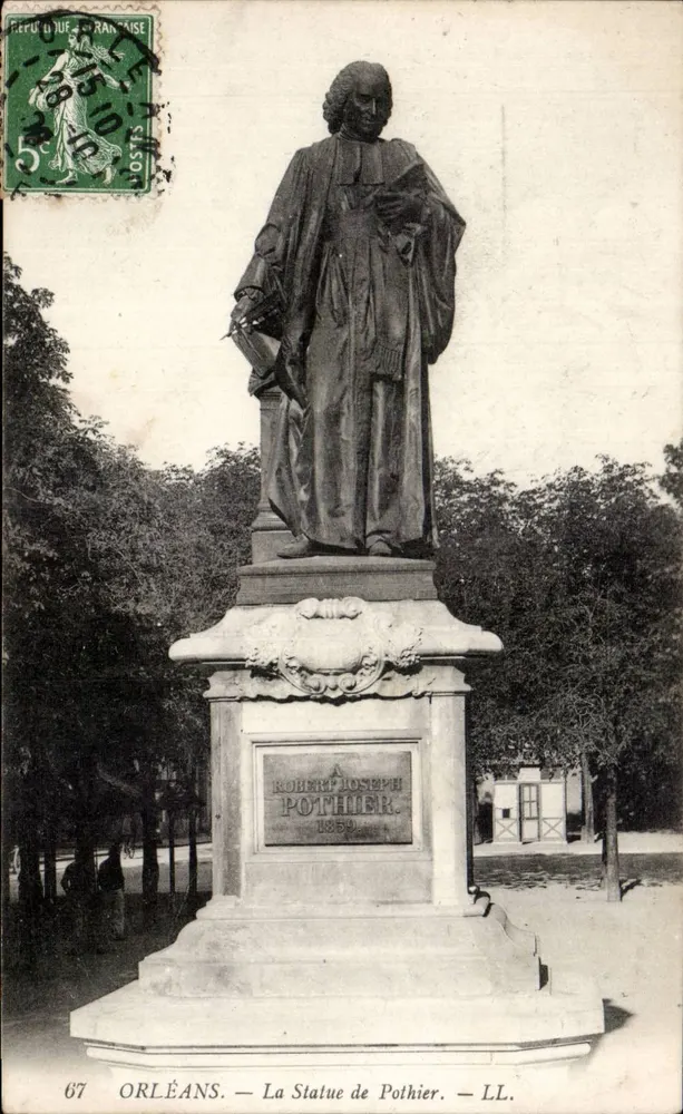 Orléans — A Estátua de Pothier — LL. — editor LL. - Frente