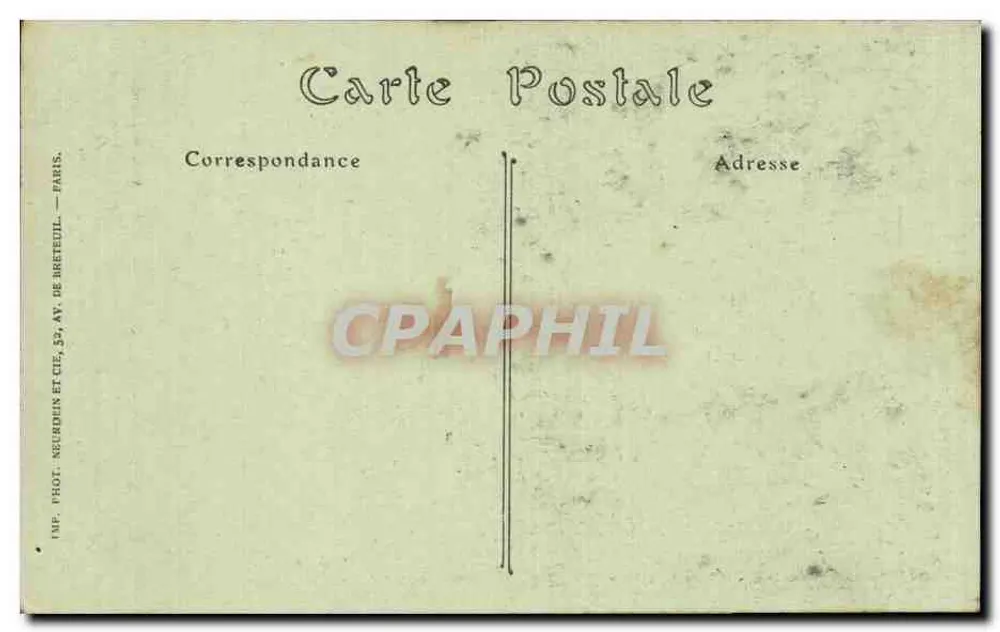 Soissons — A Catedral, fachada norte — B. Nougarède, Editor, Soissons. - Verso