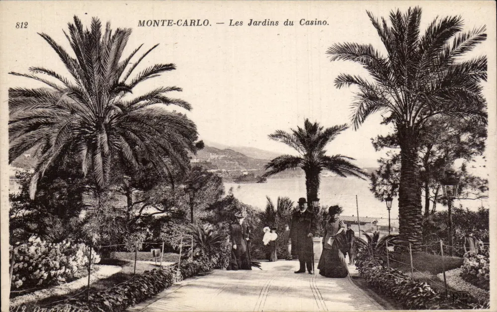 Monte-Carlo — Die Gärten des Casinos — Verleger: Anciens Étab. Neurdein et Cie, Paris - Vorderseite