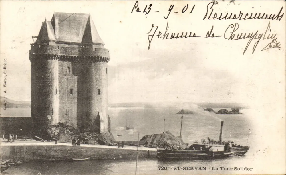 ST-SERVAN - A Torre Solidor — Coleção A. Winton, St-Brieuc - Frente