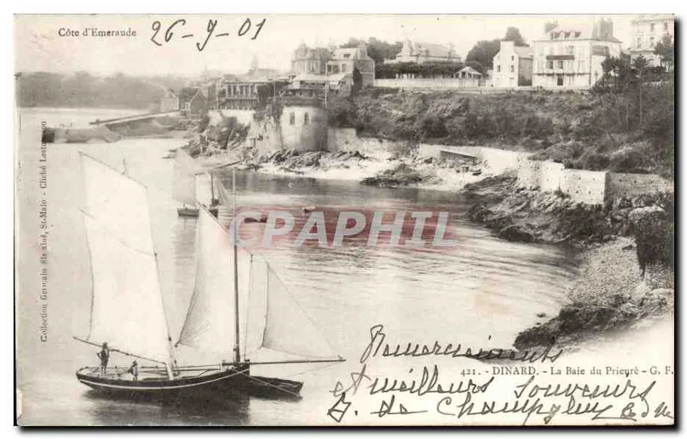 Dinard - A Baía do Pricyré — G. F. — Coleção Germain filhos & St-Malo - Frente