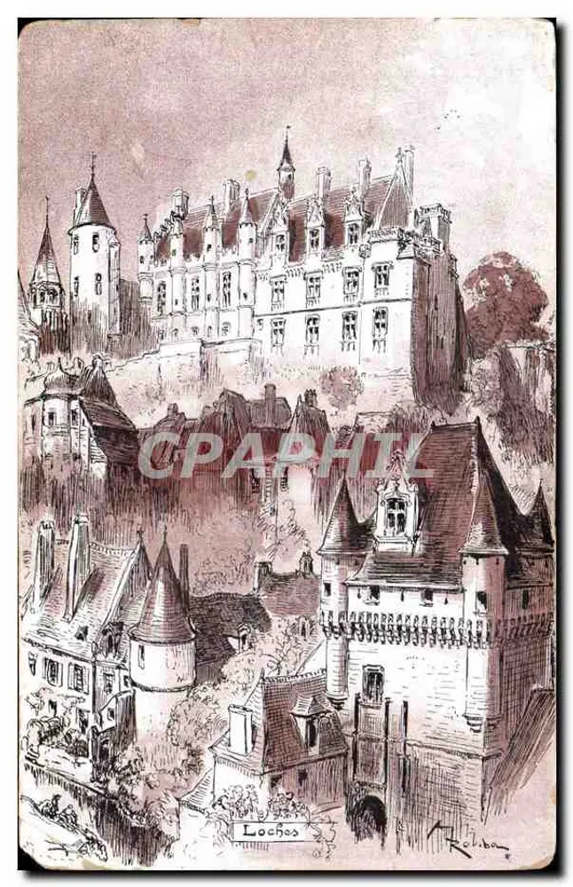 Loches — Castelo e cidade — editor Réalban, série G - Frente