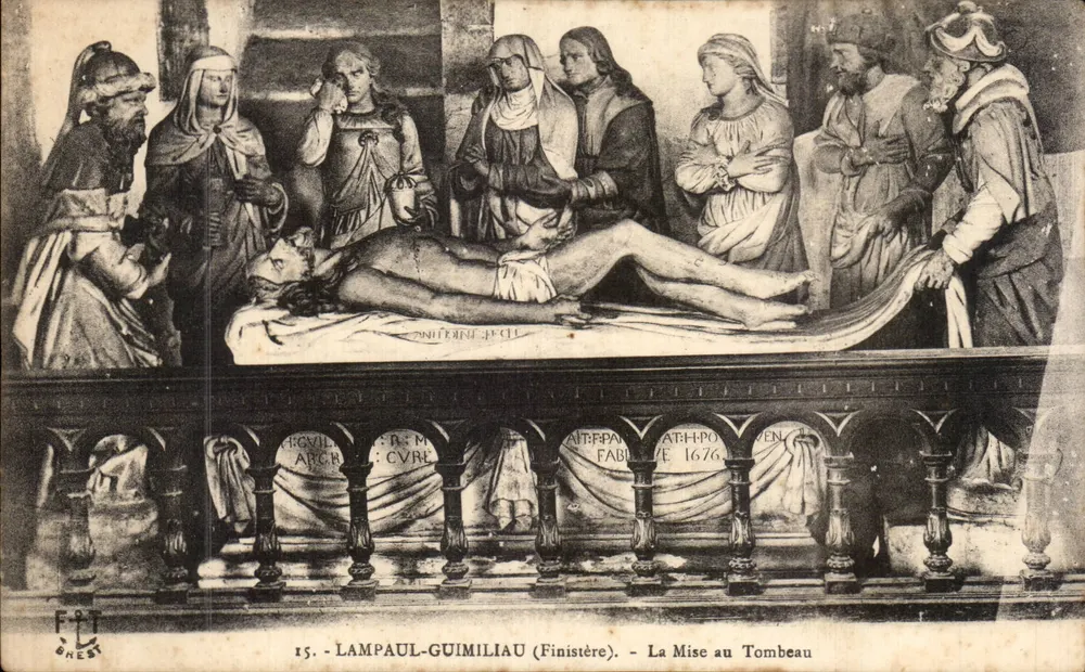 Die Beisetzung — LamPAUL-GUIMILIAU (Finistère) — Verleger F. Nest, Nr. 15 - Vorderseite