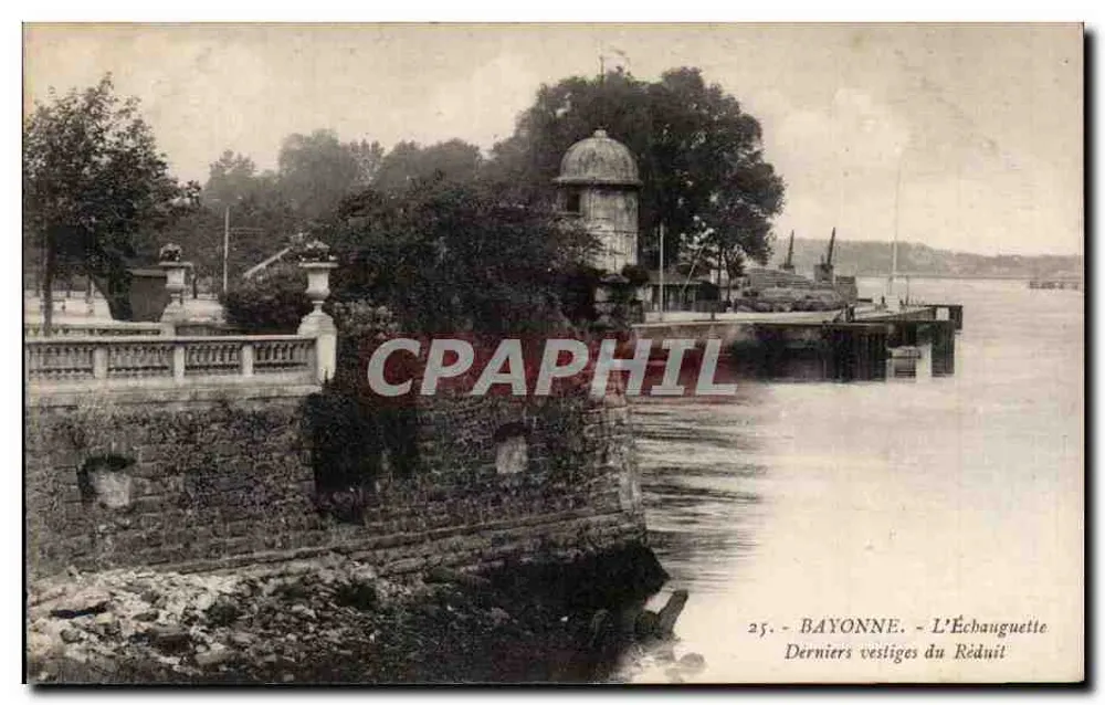 Bayonne - L'Échanguette - Últimos vestígios do Réduit - Frente