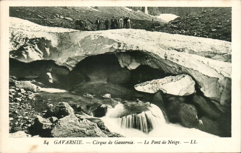 Gavarnie — Cirque de Gavarnie — Le Pont de Neige — LL. — N° 84 - Vorderseite