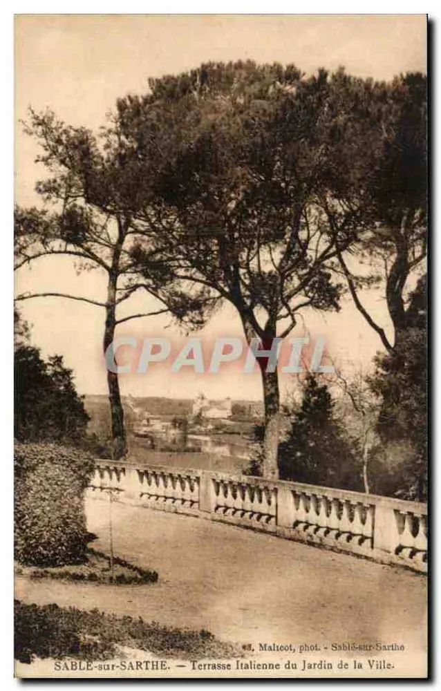 SABLE-sur-SARTHE — Italienische Terrasse im Stadtpark — J. Malicot, phot. - Sable-sur-Sarthe - Vorderseite