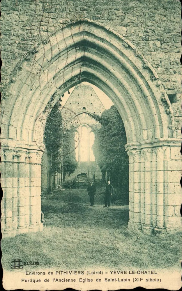 Portikus der alten Kirche Saint-Lubin — Yèvre-le-Châtel — Verlag Rilvans - Vorderseite