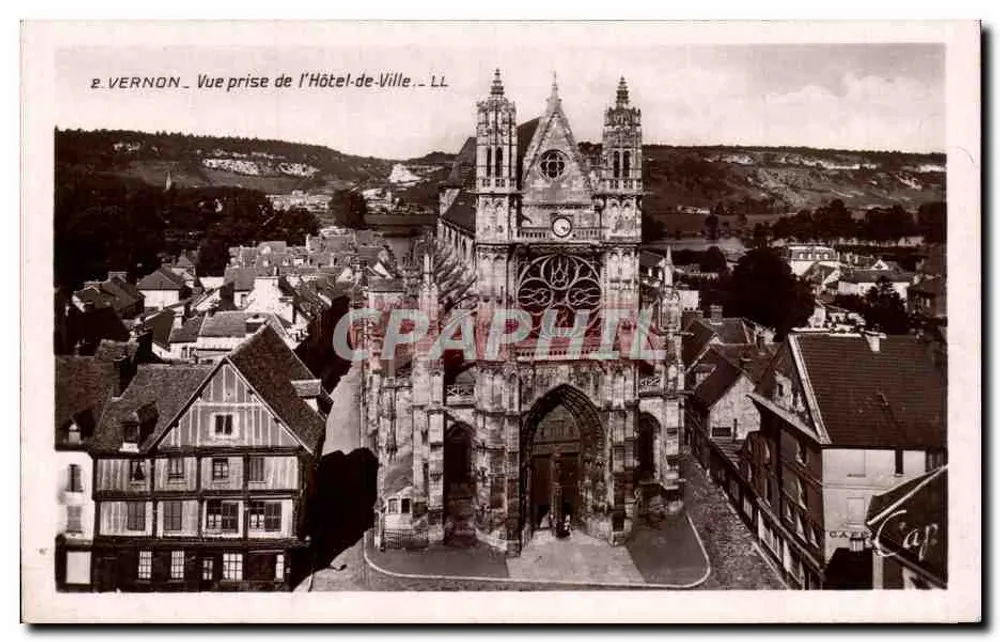 Vernon — Ansicht vom Hotel-de-Ville — C.A.P. Paris - Vorderseite