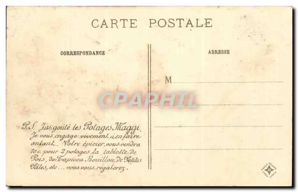 Luz — Kirche der Templer — Hautes-Pyrénées — Maggi Sammlung, unveröffentlicht - Rückseite