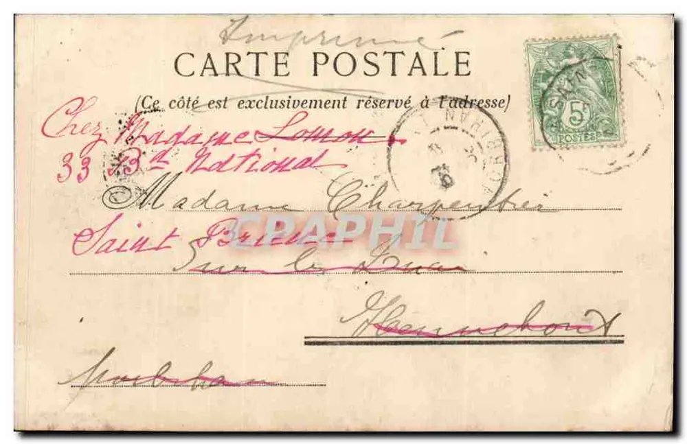 Royan — A Doca e as Promenades — Teyssier, n° 207 - Verso