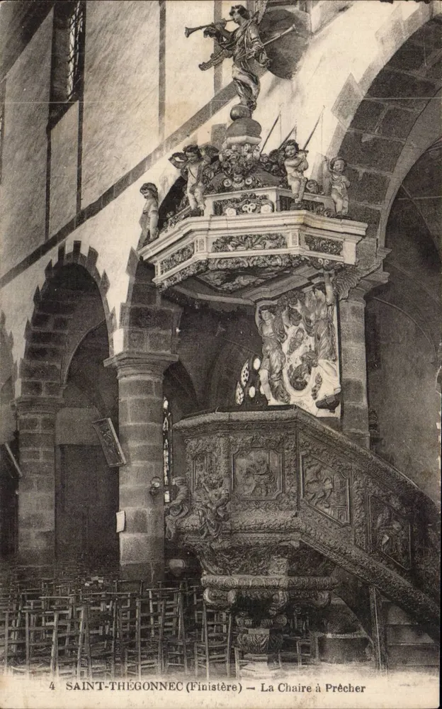 Saint-Thégonnec (Finistère) — A Chaise para Pregar — editor não identificado, n°4 - Frente