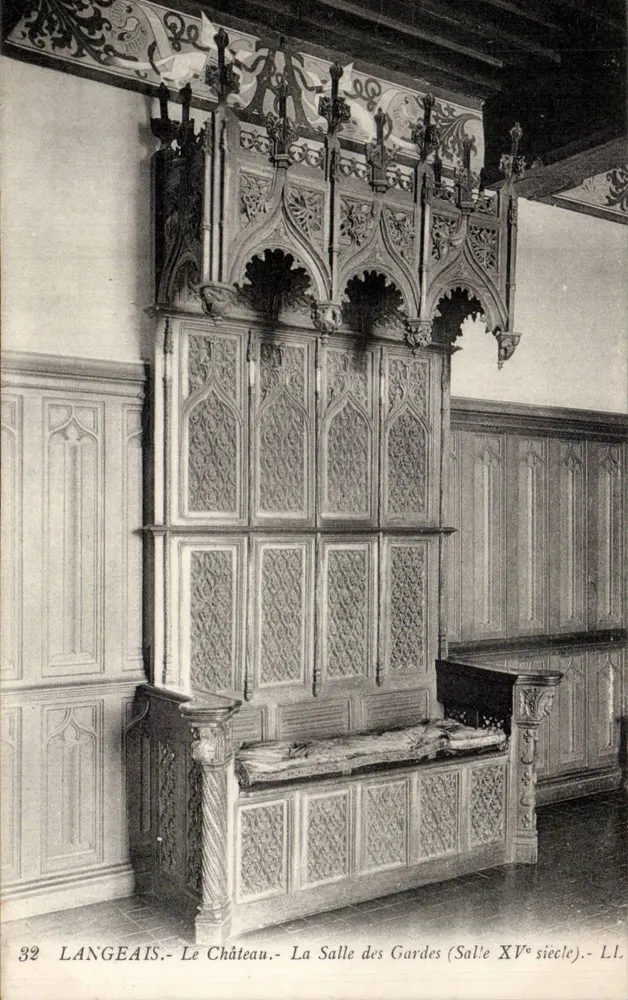 Langeais - Das Schloss - Die Wachstube (Raum des 15. Jahrhunderts) - L.L. - Vorderseite
