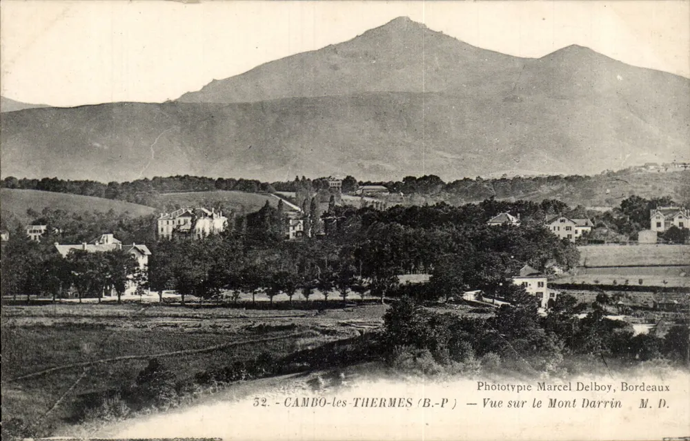 Cambo-les-Thermes (B.P.) — Blick auf den Mont Darrin — Phototypie Marcel Delboy, Bordeaux - Vorderseite
