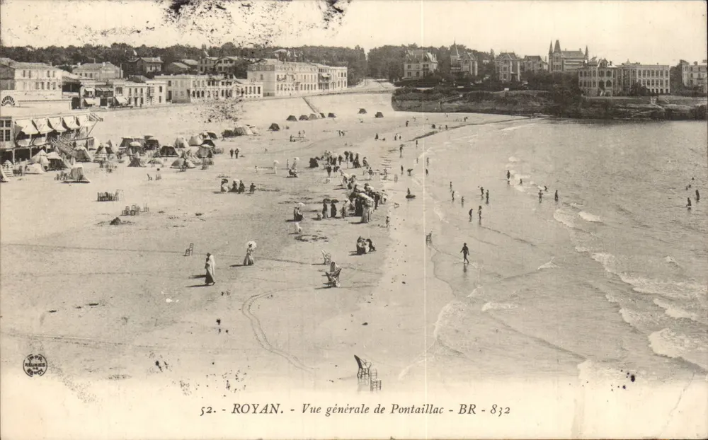 Royan - Vista geral do Pontaillac - BR - 832 - Frente