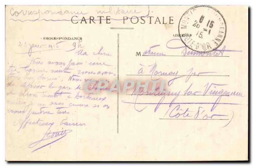 Orléans — O Hotel de Ville (Mon. hist.) — editor desconhecido, n° 442 - Verso