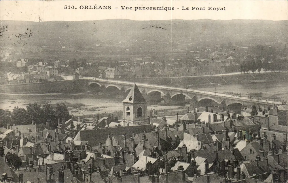 Orléans — Panoramablick — Der Königliche Brücke — Verlag H. 031 - Vorderseite