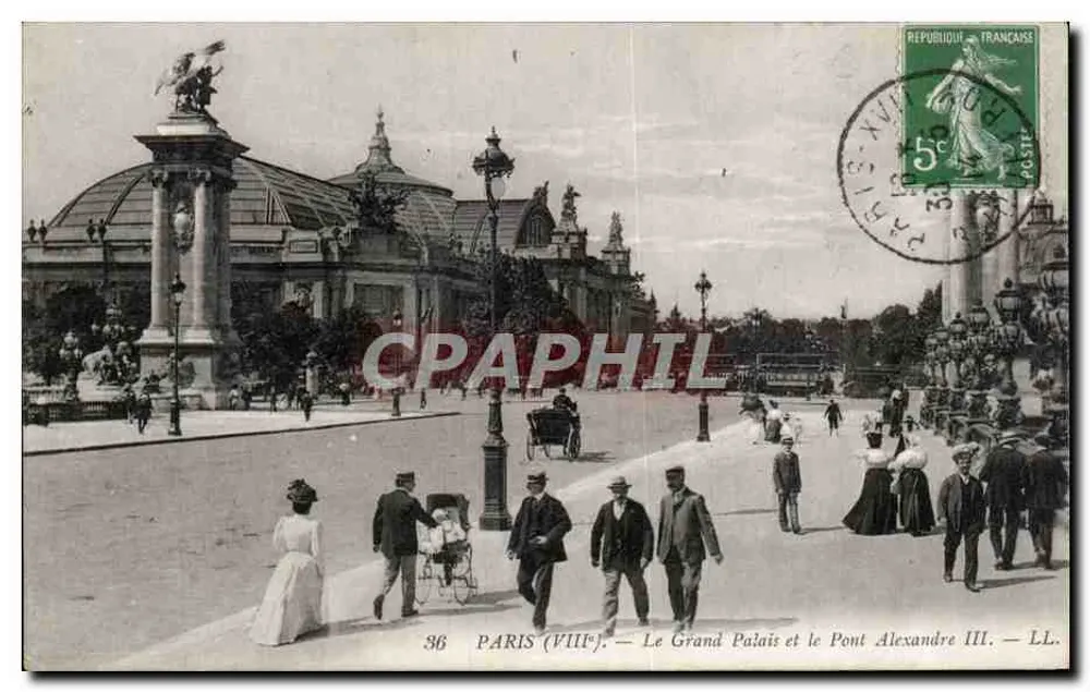 Paris (VIIe) — Der Grand Palais und die Pont Alexandre III — LL. - Vorderseite