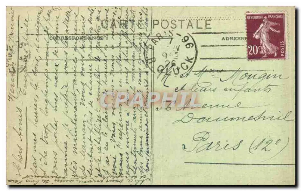 PARIS - Die Place du Châtelet, der Pont au Change und die Conciergerie — C.M. n°279 - Rückseite