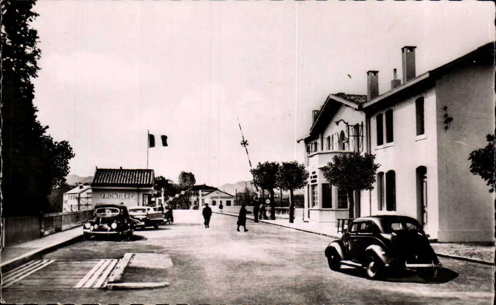 Hendaye - Internationale französisch-spanische Brücke — Photo Véritable — n°948 - Vorderseite