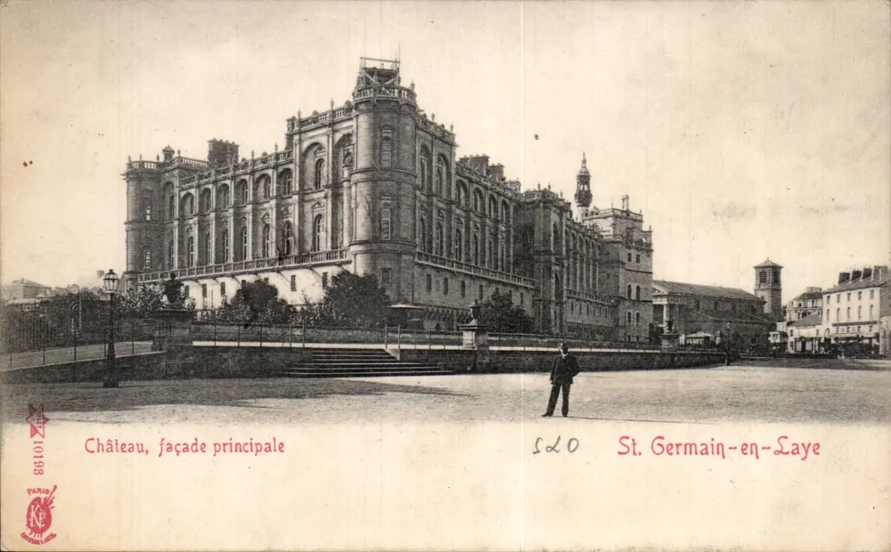Castelo, fachada principal — Saint-Germain-en-Laye — Paris, n°10158 - Frente
