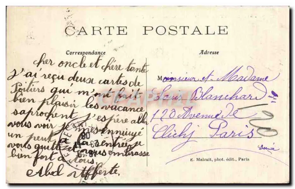 Saint-Cloud — A Cascata — E.M. 751 - Verso