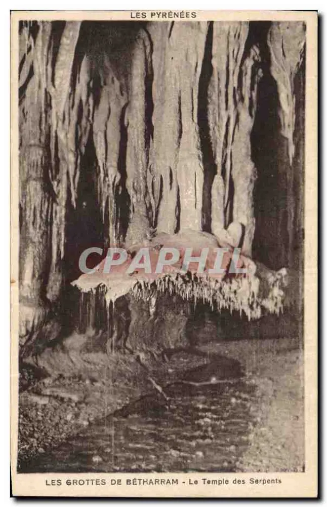 As Grutas de Bétharram — O Templo dos Serpentes — Ed. As Grutas de Bétharram, n° 3-9 - Frente