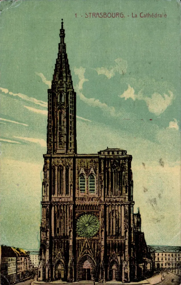 Estrasburgo - A Catedral — edição da Cigogne, n°1 - Frente