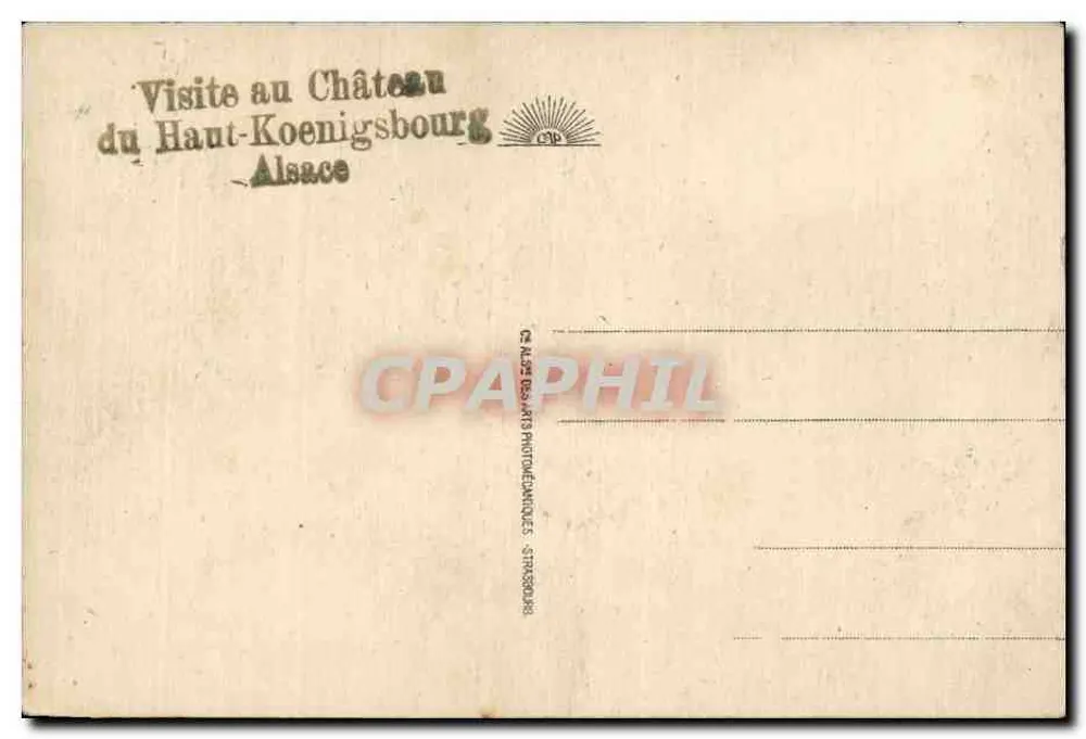 Haut-Kœnigsbourg (hoogte 757 m.) — Algemene uitzicht — CAP. 43 - Achterkant