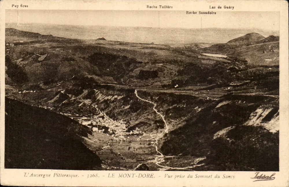 Pittoreske Auvergne - LE MONT-DORE - Ansicht vom Gipfel des Sancy - Vorderseite