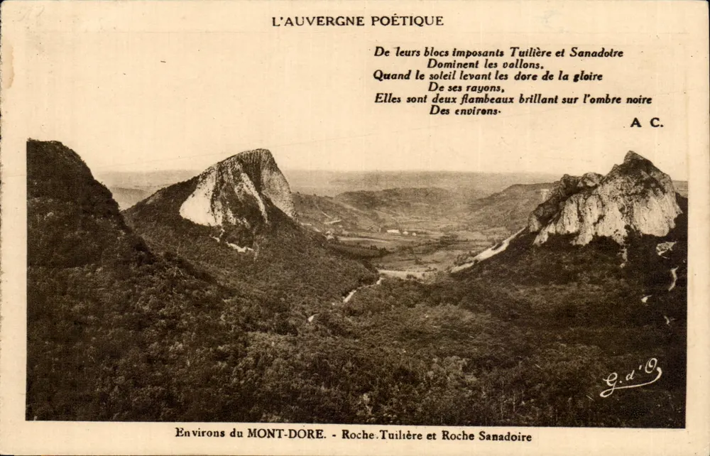 Umgebung von MONT-DÔRE — Roche Tuilière und Roche Sanadoire — Poetische Auvergne - Vorderseite
