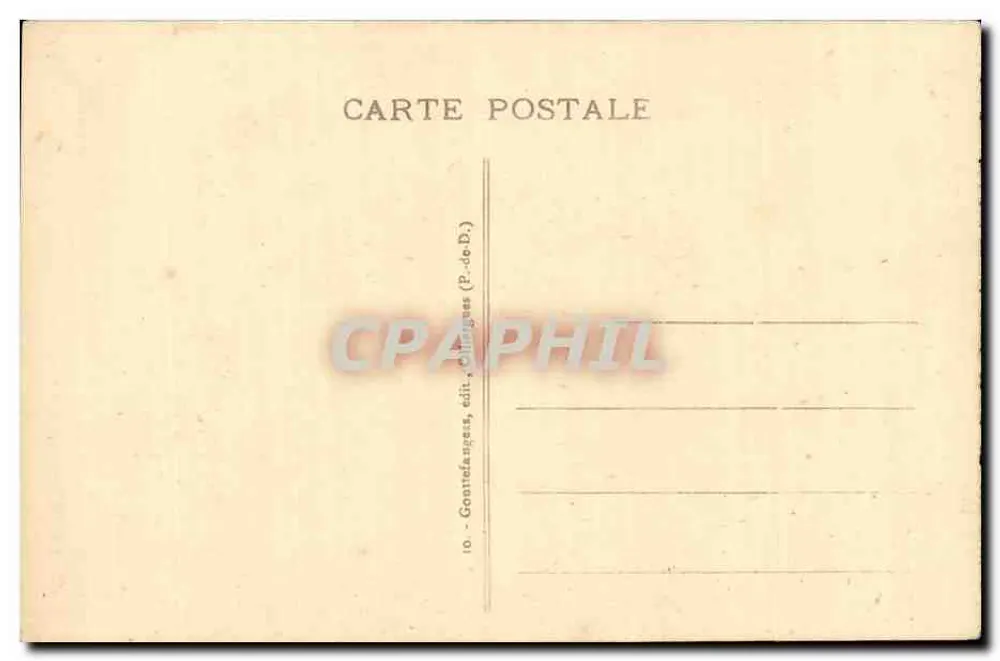 O Mont-Dore - Pico do Capucino (altitude 1473 m.) — A Auvergne Poética — editor Goentefangss (P.-de-D.) - Verso