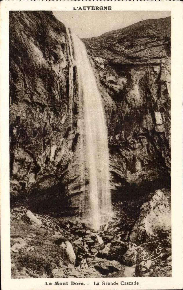 Mont-Dore - La Grande Cascade — L'Auvergne — J. Gouitefangeau, uitgever - Voorkant