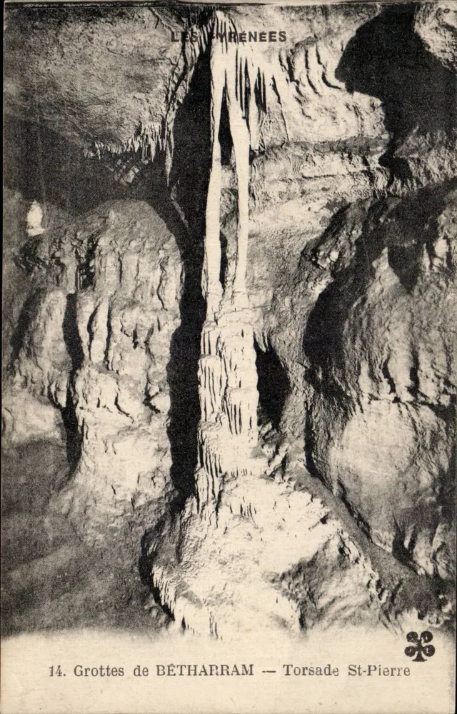 Grutas de BÉTHARRAM — Torsade St-Pierre — Imprimé Illustré n°14 - Frente