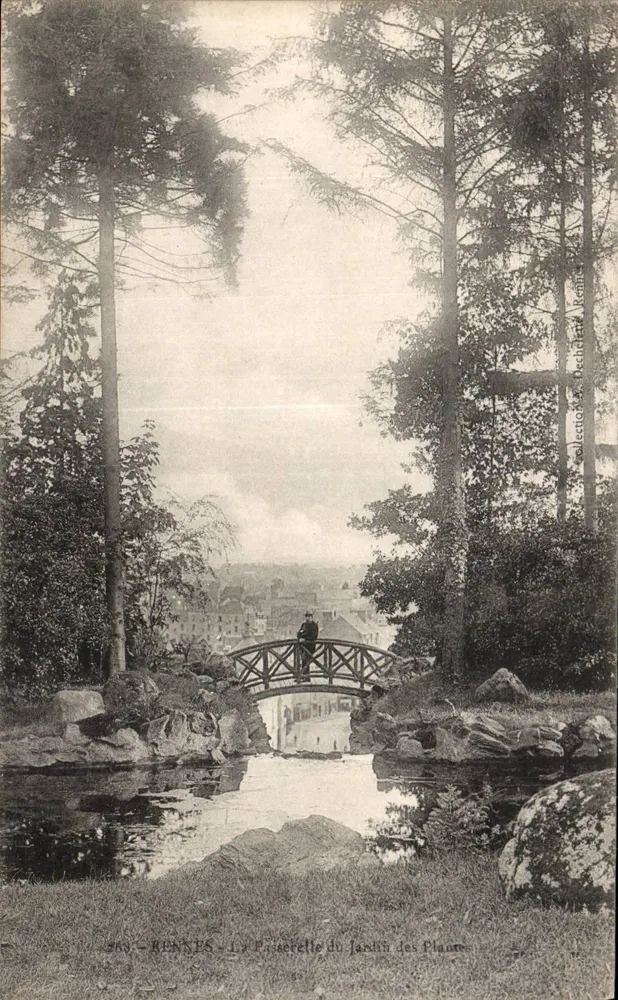 Rennes — Die Brücke des Jardin des Plantes — Sammlung Descholard, Nr. 263 - Vorderseite
