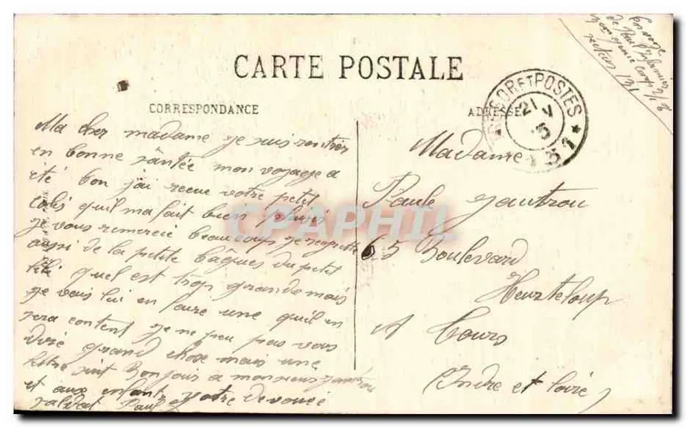 Rennes — Igreja de Toussaint — A.G. n°65 - Verso