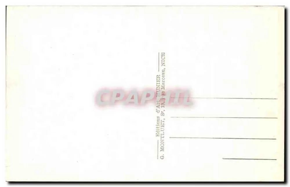 Menton — Matagal no Cap Martin — Munier - Verso