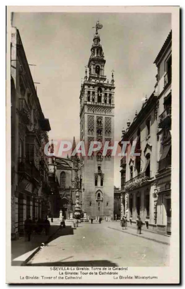 Die Giralda — Turm der Kathedrale — unbekannter Verlag, Seriennummer 1 - Vorderseite