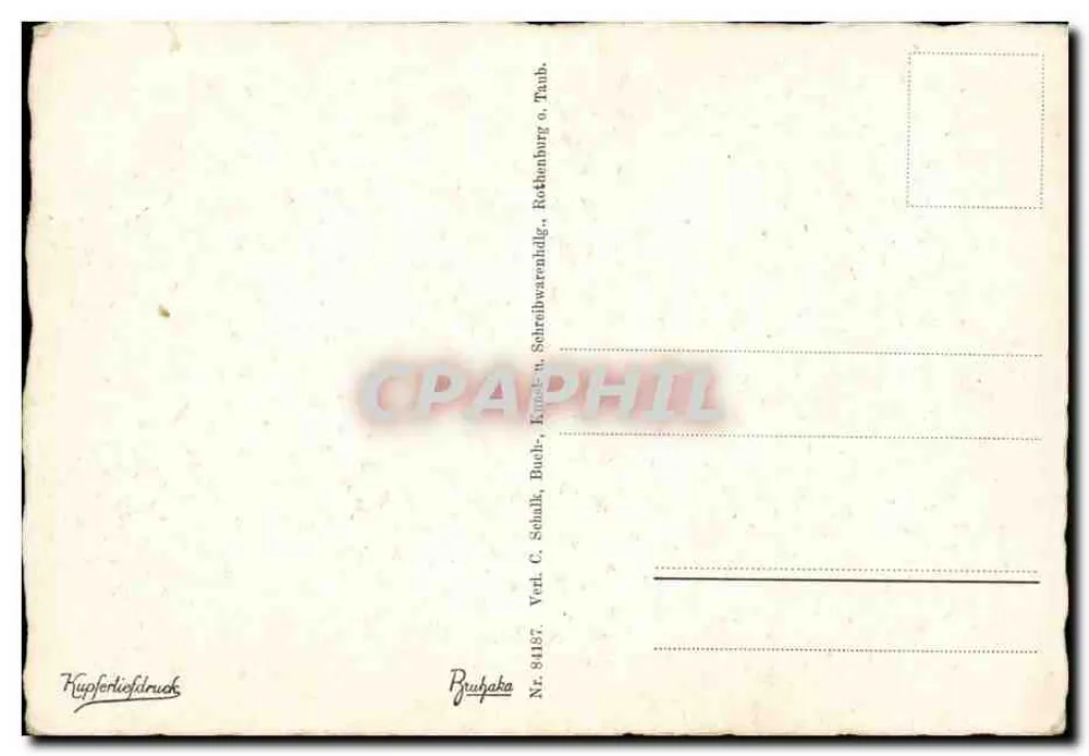 로텐부르크 오버 더 타우버 — 타워 위에서 본 전경 — 발행사 C. Sohak, 번호 84197 - 뒷면