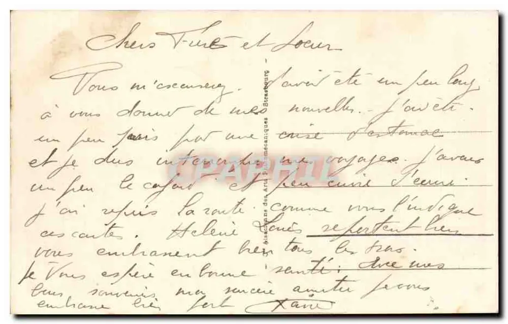 Strasbourg - Aux Ponts Couverts — uitgever 'Bibliothèque des Arts Décoratifs' n°88 - Achterkant