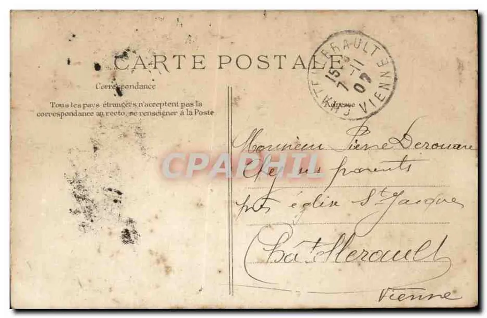 Saint-Adresse — Boulevard Félix-Faure — Editor E. P. D. n°263 - Verso