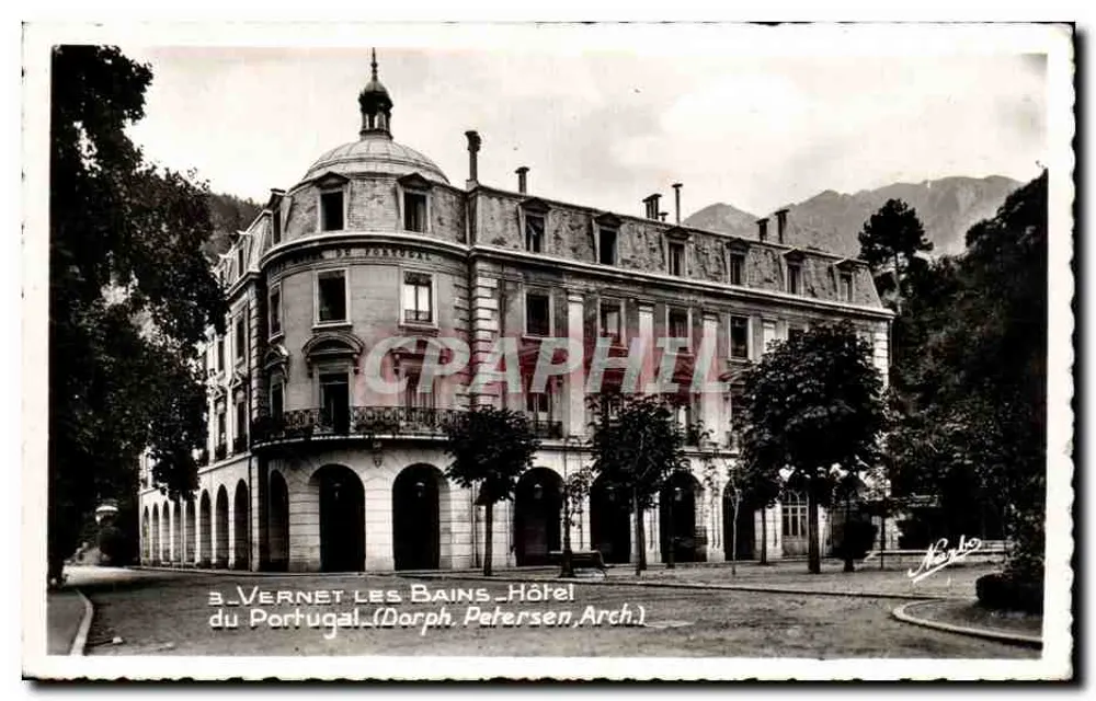 Vernet-les-Bains — Hotel du Portugal — Dorph Petersen Arch. - Vorderseite